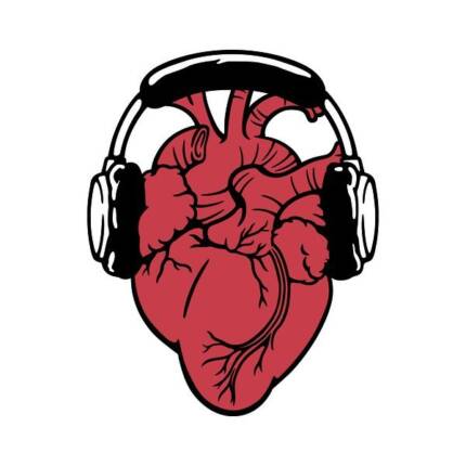 I Love Music Headset Anatomic Heart by Tobe Fonseca