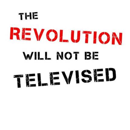 The Revolution Will Not Be Televised (Black/Red)