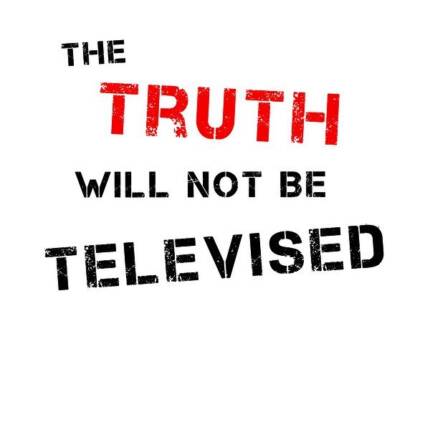 The Truth Will Not Be Televised (Black/Red)