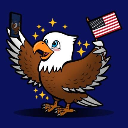 American Eagle Selfie Proud American