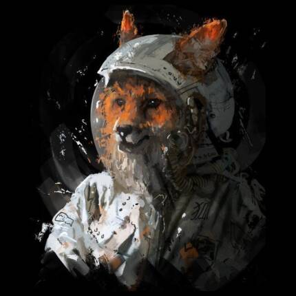 Fox Astronaut in Space