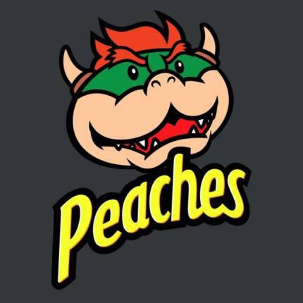 Peaches, Peaches, Peaches Bowser super mario bros. Pringles Parody