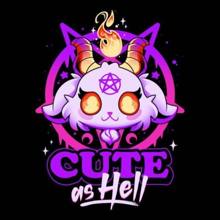 Cute as Hell – Pink Evil Demon Goat
