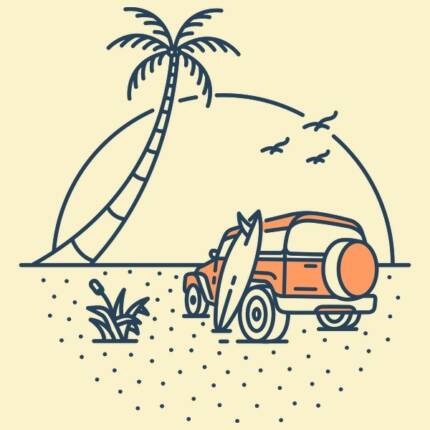 Summer Vacation on the Beach 1