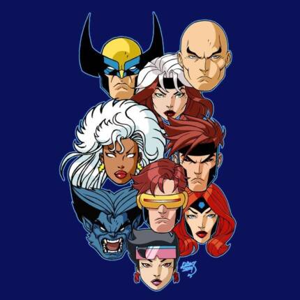 Heads of X-Men the Animated Series