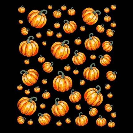 Fall Orange Pumpkin Autumn Harvest Pattern