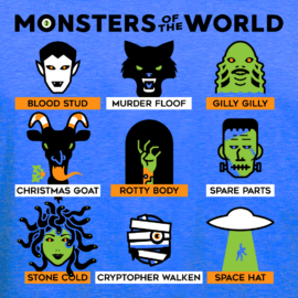 Monsters Of The World Limited Edition Tri-Blend