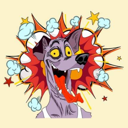 FUNNY CRAZY DOG