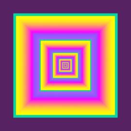 Retro Square Echo Abstract