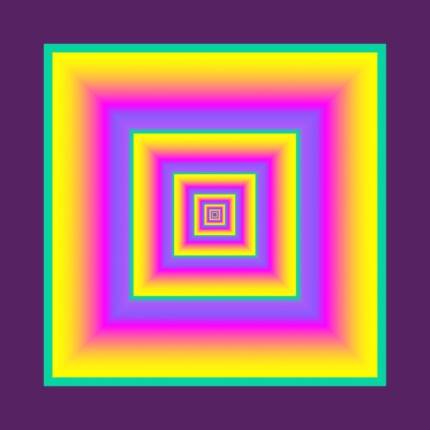 Retro Square Echo Abstract