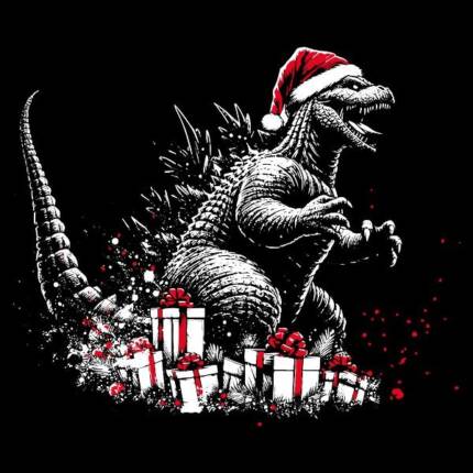 Godzilla on christmas