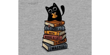 Time Spent With Books & Cats Is Never Wasted