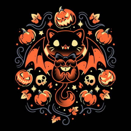 Midnight Pumpkin Cat – Cute Vampire Kitten