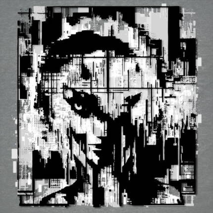 Glitch Punk Girl. Voltage Vixen