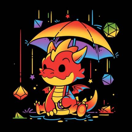 Rainy Dice Day – Cute Dragon