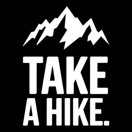 Take a Hike Minimalist Mountain Design