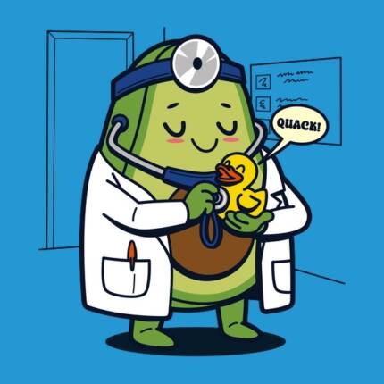Funny Cute Guacamole Avocado Doctor
